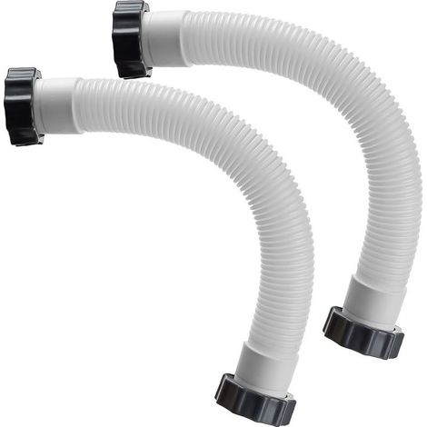 Pack Pool Sand Filter Pump Hose Interconnect Pipe with Nuts for Intex 16" Filter Pump Brine System and Sand Filter for Pool (1/5)