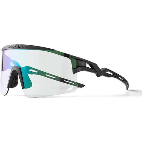 Gafas de ciclismo fotocromáticas con filtro UV y adaptador para lentes graduadas - negras (1/5)