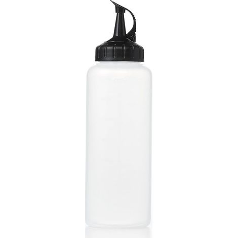 Flacon souple pour décoration – Bouteille pour sauce - Taille moyenne - Transparent