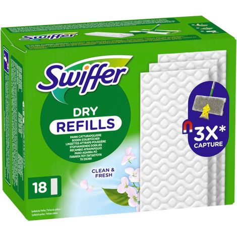 Lingettes Sèches Parfumées Recharge X18 Lingettes Sèches Parfumées Recharge X18 - Swiffer