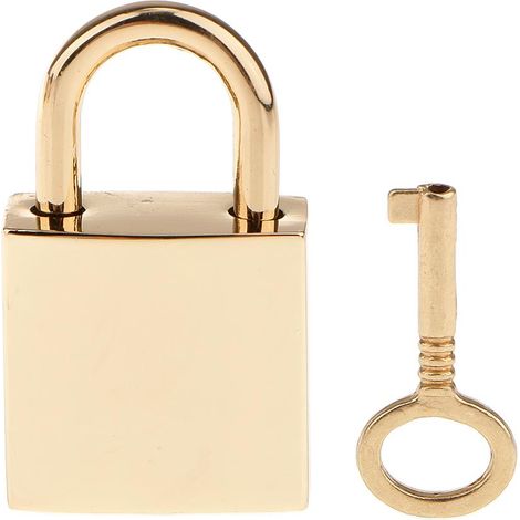 Mini-cadenas Carrés 1pc Lumière De Verrouillage Des Touches D'or (1/5)