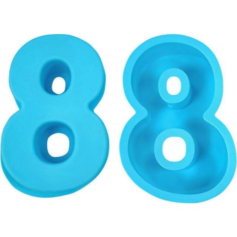 Moule à gâteau en silicone avec chiffre d'anniversaire, moule à pizza, moule à gâteau et pain pour la cuisson de gâteaux et pains, moule à faire soi-même pour la cuisine (1/3)