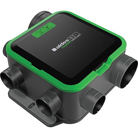 Aldes – VMC simple flux Easyhome Pureair compact premium – Débit régulé – 4 modes de purification – Montage multi-positions – Extra-plat < 19 cm (1/4)