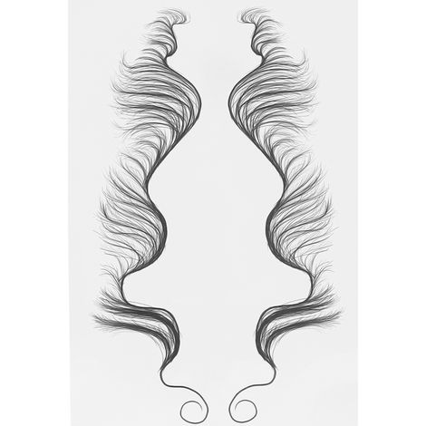 Sticker pour cheveux tatouage frontale waterproof, faux contour capillaire HE-04, sticker coiffure temporaire (1/5)