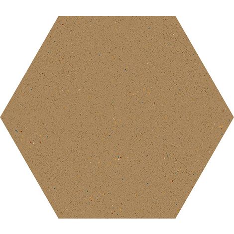 Aelle - Carrelage sol / mur hexagonal effet terrazzo grand format 51,9x59,9 cm MICRA Hexagono Siena - Vendu par boîte de 0,930 m² (1/3)