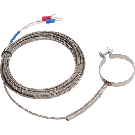 Thermocouple fileté pour contrôleur de température, sonde industrielle 0‑400°C, haute précision, câble de 3 mètres (1/5)