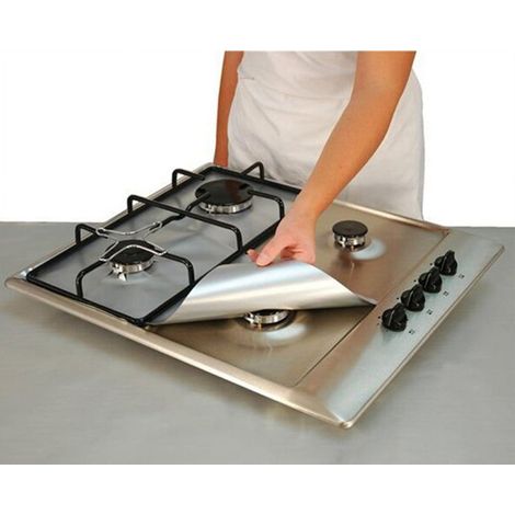 Couvercle Pour Bruleur De Plaque De Cuisiniere - 27 X 27 Cm - En Fibre De Verre - Pour Plaques A Gaz Et Four - Lot De 2 (1/3)