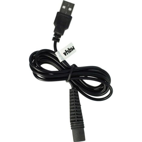 BUNTHAUS Câble de charge compatible avec Braun Series 3 3040 wet & dry, 3090cc, 3045s, 3050cc, 3070cc rasoir Câble d'alimentation, 120 cm, noir (1/4)