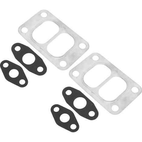 Jeu de 2 joints turbocharger HX35 HX35W HX40 HX40W, kit remplacement huile admission évacuation, garniture divisée, drain et alimentation, compatible Holset, haute performance. (1/5)