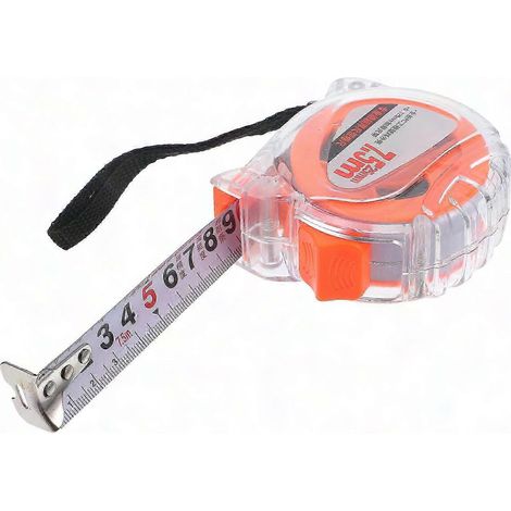 7,5 m x 25 mm Stahlmaßband mit ergonomischem Griff für Heimwerker und Baustellen – Robustes Maßband, 1 Stück (1/5)