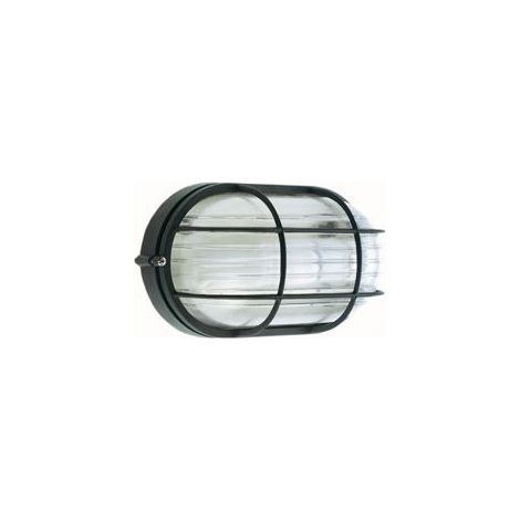 Plafonnier en aluminium moulé avec diffuseur en verre imprimé - Hauteur de la lampe : 170mm - Puissance maximale : 100W noir (1/2)