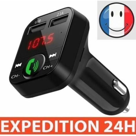 Transmetteur FM - ZISONIX - Adaptateur MP3 - Bluetooth 5.0 - Chargeur USB - Mains libres