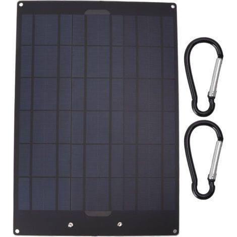 Panel solar de 50 W, cargador de batería portátil de alta eficiencia para acampar al aire libre y viajar. (1/5)