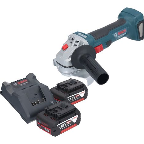 Bosch GWS 18V-7 Smerigliatrice angolare professionale a batteria 18 V 125 mm brushless + 2x batteria ricaricabile 5,0 Ah + caricabatterie