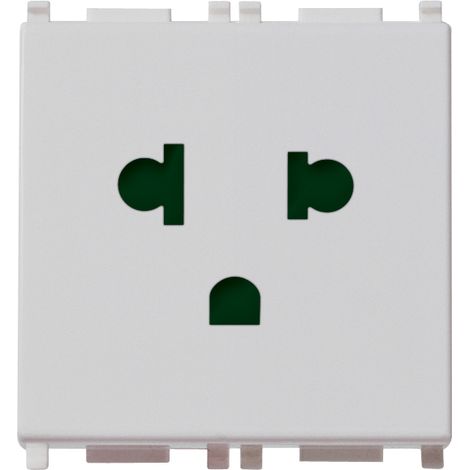 VIMAR - 14248.SL Prise SICURY 2P+T 16A USA+EU Argent