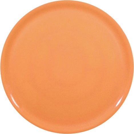 Plato especial para pizza de porcelana, color naranja, diámetro 31 cm - juego de 6