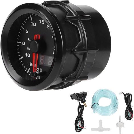 Manomètre turbocompressé, Instrument automobile universel pour voiture, 52mm/2,0 pouces (1/5)