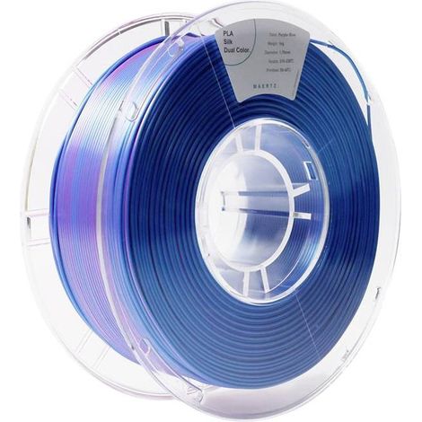Maertz PMMA-1021-004 PMMA-1021-004 Filament PLA soie aspect soyeux 1.75 mm 1000 g lilas, bleu 1 pc(s) (1/5)