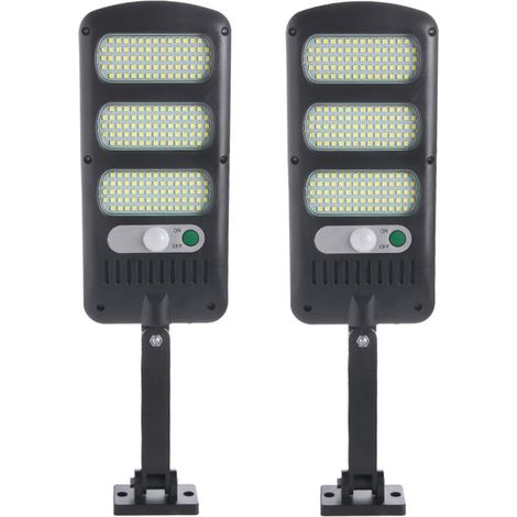 Solarleuchten für den Außenbereich, 2er-Pack, 213 LED-Sicherheitsleuchten für den Außenbereich mit Bewegungsmelder, 180° verstellbar, wasserdichte Solarleuchten für Außenwand, Garten, Weg, Veranda (1/4)