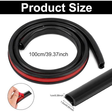 Goulotte Passe Cable Adhésif Cache Cables TV Mural pour Bureau, Maison, 1M (1/2)