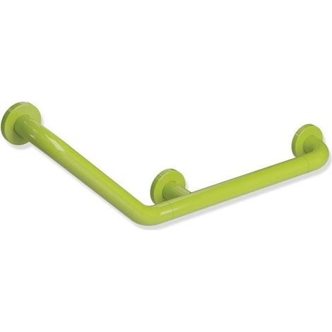 Poignée coudée de soutien SERIE 801 equerre 135 degrés. d: 33mm vert pomme