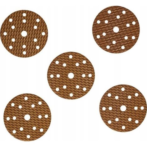 Discos de lijado Dedra anti-clogg 180 mm 5 unidades extracción polvo (1/2)