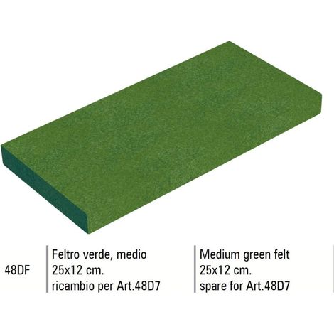RICAMBIO PER FRATTAZZO 48D7 FELTRO VERDE MEDIO 25X12 cm SIGMA 48DF