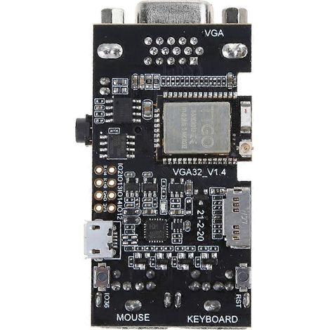 VGA32 für ESP32 Modul V1.4 Controller PS/2 Maus Tastatur ANSI/VT Anschlüsse