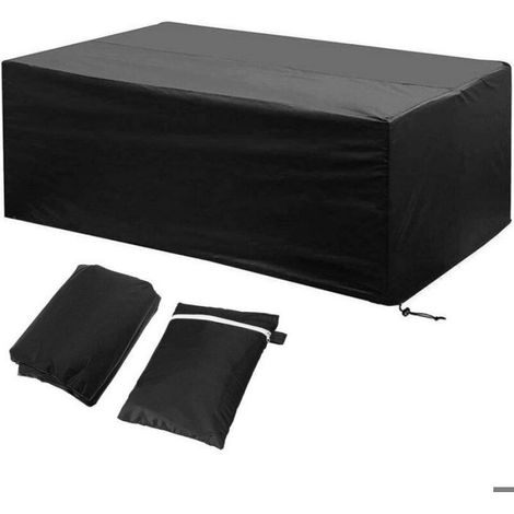Housse de Protection Mobilier Exterieur 242x162x100cm Etanche Coupe-Vent Poussière (1/4)