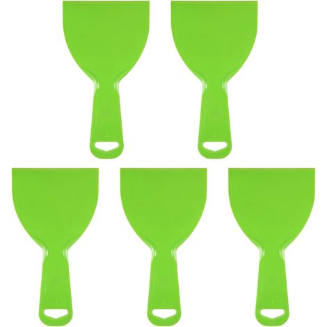 Ensemble de 5 spatules sourcing map, souples en plastique 10 cm pour appliquer, étaler la peinture