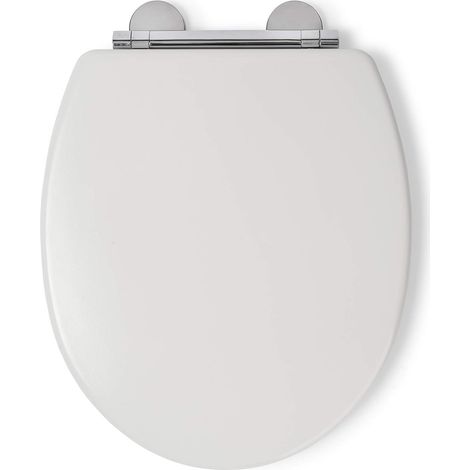 Croydex Soft Close Wooden Toilet Seat with Quick Release & Flexi-Fix - Lugano (1/5)