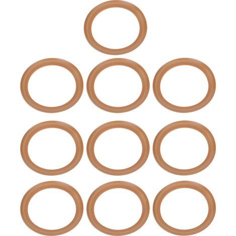 10 pièces joints de piston en caoutchouc pour compresseur d'air silencieux sans huile 1500W, isolation cylindre (1/5)