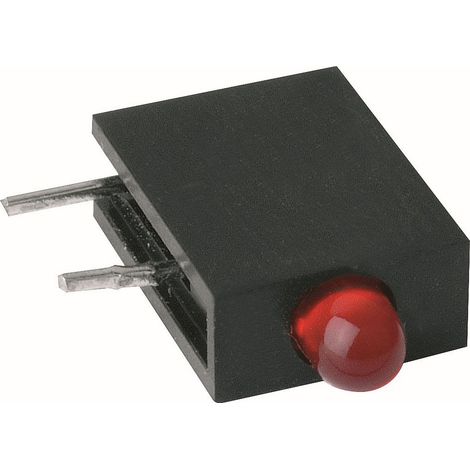 Mentor Einzel LED-Anzeige THT E.3104G Grün 3 mm 20 mcd 60 ° 20 mA 2.2 V 13.5 mm -40 °C 85 °C