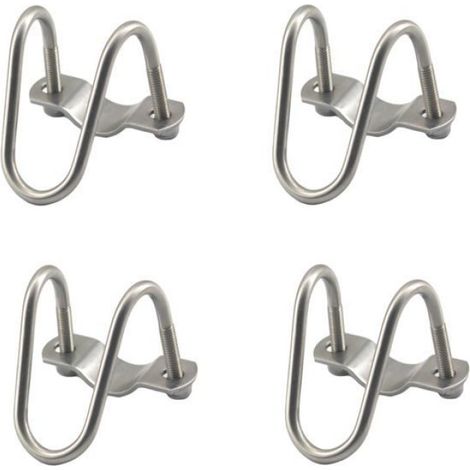 Collier De Serrage En Acier Inoxydable M8 X 32 X 32 Mm - Pour Tuyaux Et Tubes - Lot De 4 (1/4)