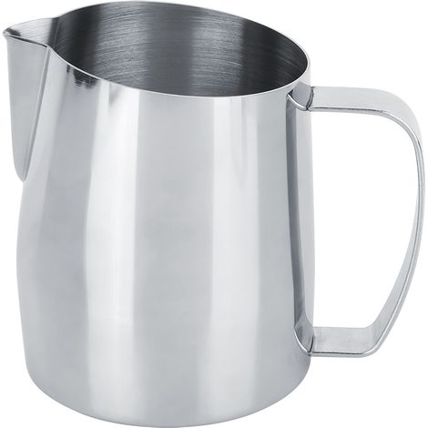 400 ml Milchaufschäumer aus Edelstahl für Cappuccino und Latte Art, ideal für Kaffee zu Hause. (1/5)