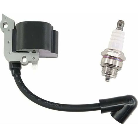 Bardusch - Bobine d\'allumage avec bougie d\'allumage pour tronçonneuse Stihl FS38 FS46 FS45 FS55 FC55 FC55Z FC55-DZ HL45 HL45Z HL45-DZ HS45 (1/4)