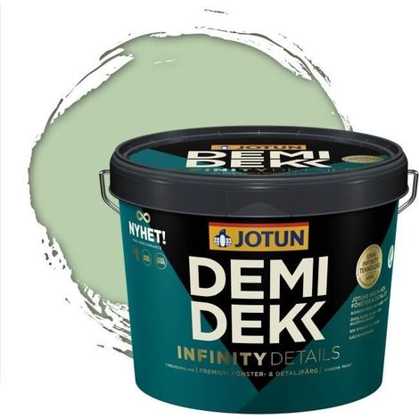 Peinture Bois - DEMIDEKK INFINITY DETAILS - Lasure Opaque Satinée - RAL 6019 - 3L (1/2)