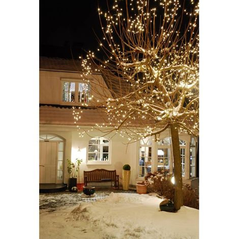Konstsmide 6080-100 Mini guirlande lumineuse pour l'extérieur CEE: G (A - G) sur secteur Nombre de lumière 304 LED blanc chaud Longueur éclairée: S068371 (1/3)