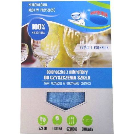 Paño de microfibra para limpiar cristales 30x30cm  24935