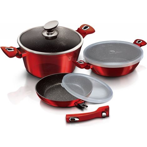 Ensemble de casseroles et poêles Berlinger Haus BH-7050 bordeaux (1/5)
