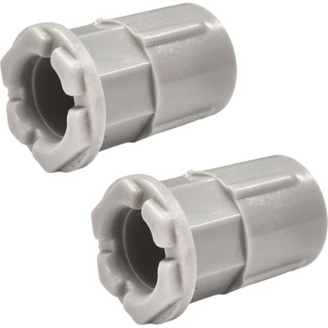2 Pezzi Manicotto Giunto Raccordo Tubo-Scatola 16mm per Tubo Rigido e Flessibile da 16mm Colore Grigio IP40