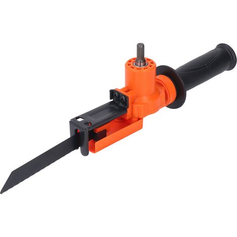 Aufsatzadapter für Säbelsägen: Wandelt eine Bohrmaschine in eine Säge zum Schneiden von Holz, Metall und PVC um. (1/5)