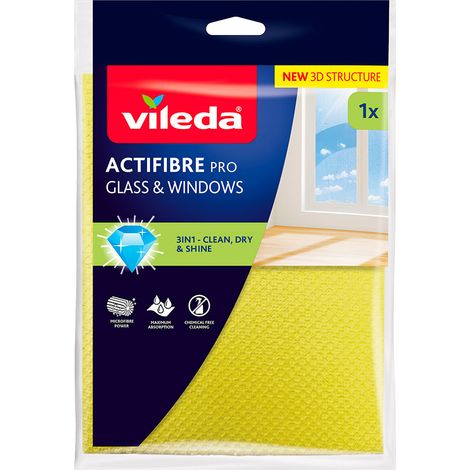 Chiffon De Nettoyage De Vitres Actifibre Pro, 32 X 34,5 Cm
