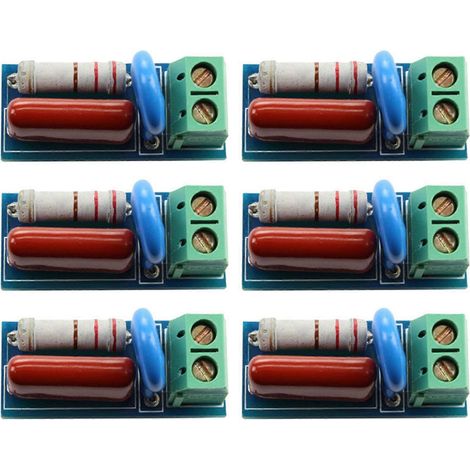 Module de circuit d'absorption/d'amortissement RC 6X, relais de protection contre les surtensions et les surtensions. (1/5)
