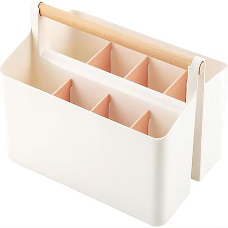 Irovami Porte-stylo 8 compartiments rose – Grande capacité, organisateur – Idéal pour bureau, école, fournitures (1/5)
