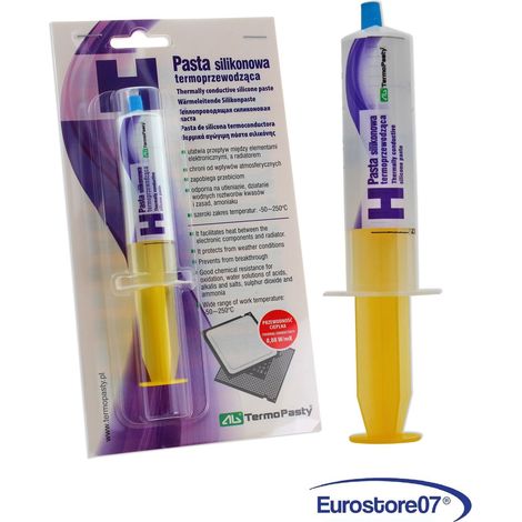 Pasta termoconduttiva th siringa.25gr. BIANCA A BASE DI SILICONE (1/3)