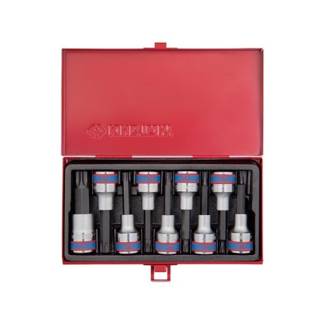 KING TONY - Coffret de douilles longues 1/2" Torx, 9 pièces (1/7)