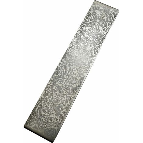 Green Mobility-Damas Acier Billettes En Acier Cutter Patterned Embryon Forging Materiaux Trempe Lissees Cutter Bricolage Materiel Polyvalent, Motif Nuage (1/4)