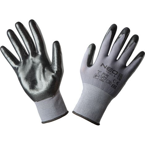 Arbeitshandschuhe aus nitrilbeschichtetem Nylon, 4131X, Größe 8 (1/5)