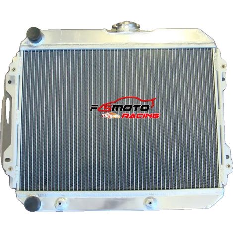 Radiador de aluminio, tamaño del núcleo 520 mm x 370 mm, tamaño total 600 mm x 480 mm, entrada/salida 32 mm, número de filas 2 (1/5)